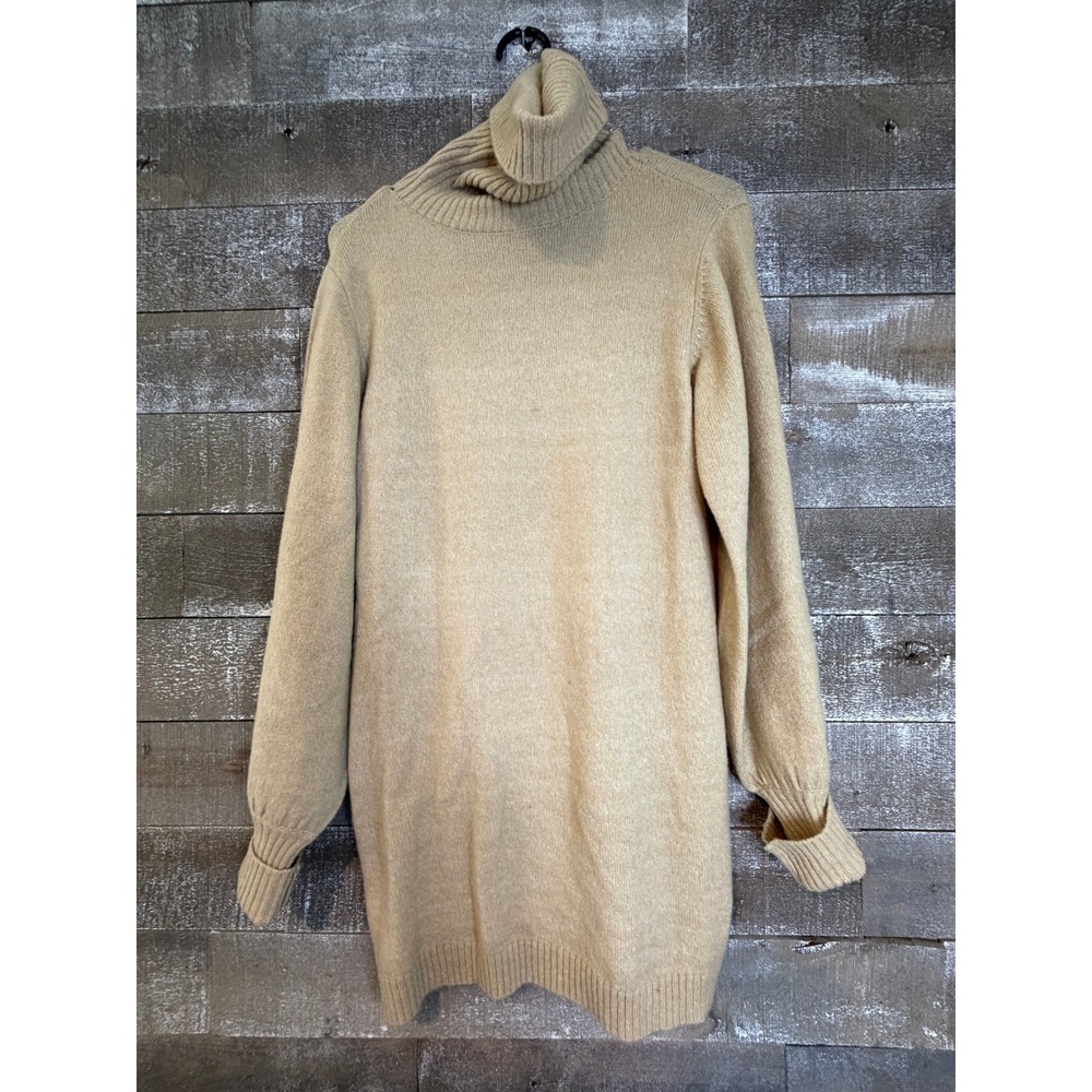 Princess Polly Turtleneck Sweater Dress Womens S/M‎ Tan Beige